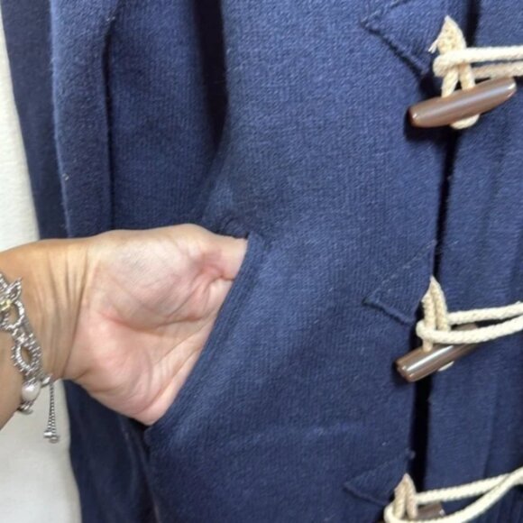 (W1) Zara, vintage wool jacket-style sweater, with super front and, size M - Picture 3 of 13